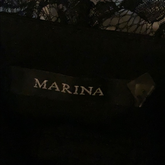 Ladies Full length black lace dress - Picture 7 of 10